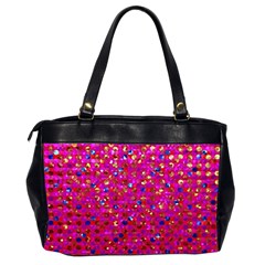 Polka Dot Sparkley Jewels 1 Oversize Office Handbag (Two Sides) from ArtsNow.com Back