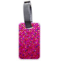 Polka Dot Sparkley Jewels 1 Luggage Tag (Two Sides) from ArtsNow.com Back