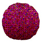 Polka Dot Sparkley Jewels 1 18  Premium Round Cushion 