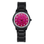 Polka Dot Sparkley Jewels 1 Sport Metal Watch (Black)