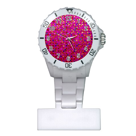 Polka Dot Sparkley Jewels 1 Nurses Watch from ArtsNow.com Front