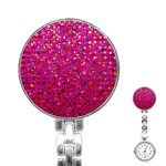 Polka Dot Sparkley Jewels 1 Stainless Steel Nurses Watch