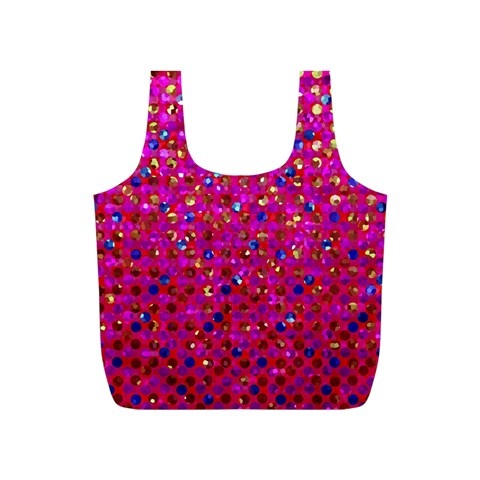 Polka Dot Sparkley Jewels 1 Reusable Bag (S) from ArtsNow.com Front