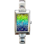 Glitter 4 Rectangular Italian Charm Watch