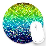 Glitter 4 8  Mouse Pad (Round)