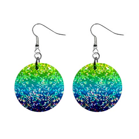 Glitter 4 Mini Button Earrings from ArtsNow.com Front