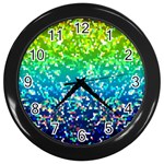 Glitter 4 Wall Clock (Black)