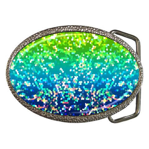 Glitter 4 Belt Buckle (Oval) from ArtsNow.com Front