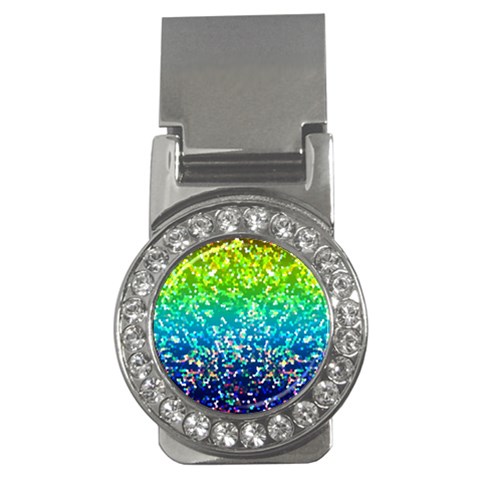 Glitter 4 Money Clip (CZ) from ArtsNow.com Front
