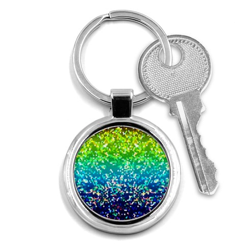 Glitter 4 Key Chain (Round) from ArtsNow.com Front