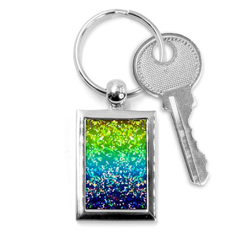 Glitter 4 Key Chain (Rectangle) from ArtsNow.com Front