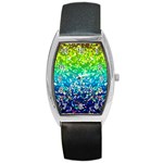 Glitter 4 Tonneau Leather Watch