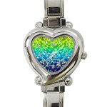 Glitter 4 Heart Italian Charm Watch 