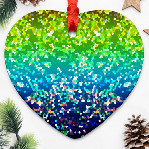 Glitter 4 Heart Ornament (Two Sides) from ArtsNow.com Front