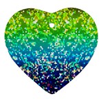 Glitter 4 Heart Ornament (Two Sides)