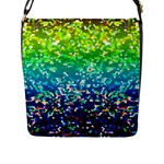 Glitter 4 Flap Closure Messenger Bag (Large)