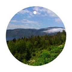 Newfoundland Round Ornament (Two Sides) from ArtsNow.com Back
