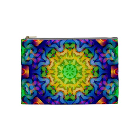 Psychedelic Abstract Cosmetic Bag (Medium) from ArtsNow.com Front