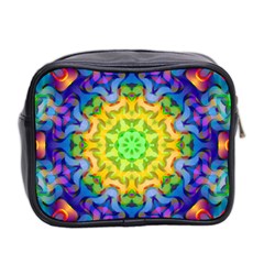 Psychedelic Abstract Mini Travel Toiletry Bag (Two Sides) from ArtsNow.com Back
