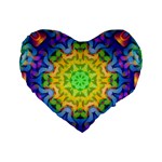 Psychedelic Abstract 16  Premium Heart Shape Cushion 