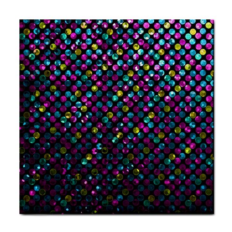 Polka Dot Sparkley Jewels 2 Ceramic Tile from ArtsNow.com Front