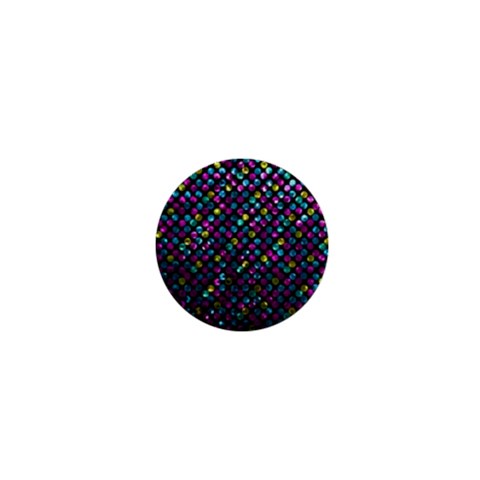 Polka Dot Sparkley Jewels 2 1  Mini Button Magnet from ArtsNow.com Front