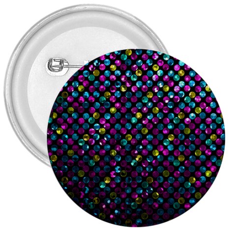 Polka Dot Sparkley Jewels 2 3  Button from ArtsNow.com Front