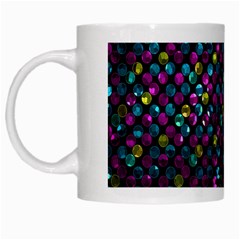 Polka Dot Sparkley Jewels 2 White Coffee Mug from ArtsNow.com Left