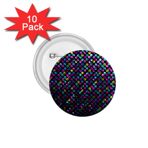 Polka Dot Sparkley Jewels 2 1.75  Button (10 pack) from ArtsNow.com Front