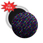 Polka Dot Sparkley Jewels 2 2.25  Button Magnet (10 pack)