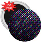 Polka Dot Sparkley Jewels 2 3  Button Magnet (100 pack)