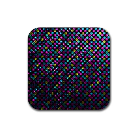 Polka Dot Sparkley Jewels 2 Drink Coaster (Square) from ArtsNow.com Front