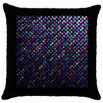 Polka Dot Sparkley Jewels 2 Black Throw Pillow Case