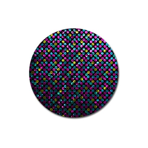 Polka Dot Sparkley Jewels 2 Magnet 3  (Round) from ArtsNow.com Front
