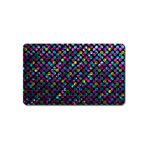 Polka Dot Sparkley Jewels 2 Magnet (Name Card) from ArtsNow.com Front