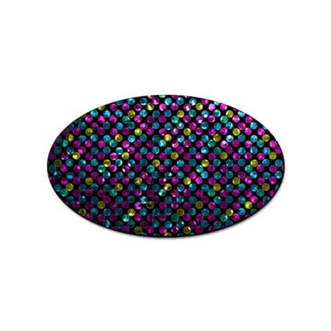 Polka Dot Sparkley Jewels 2 Sticker 10 Pack (Oval) from ArtsNow.com Front