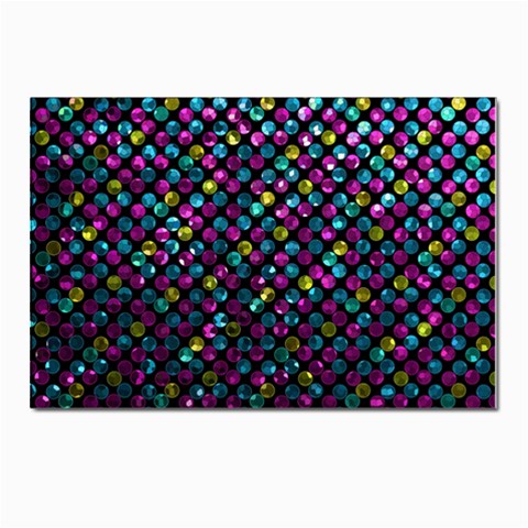 Polka Dot Sparkley Jewels 2 Postcards 5  x 7  (10 Pack) from ArtsNow.com Front