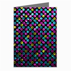 Polka Dot Sparkley Jewels 2 Greeting Card from ArtsNow.com Left