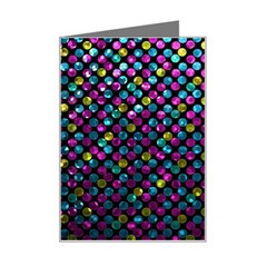 Polka Dot Sparkley Jewels 2 Mini Greeting Card from ArtsNow.com Left