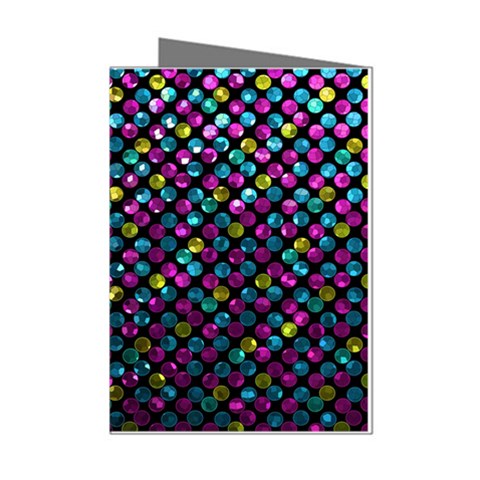 Polka Dot Sparkley Jewels 2 Mini Greeting Card (8 Pack) from ArtsNow.com Left