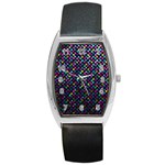 Polka Dot Sparkley Jewels 2 Tonneau Leather Watch