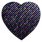 Polka Dot Sparkley Jewels 2 Jigsaw Puzzle (Heart)