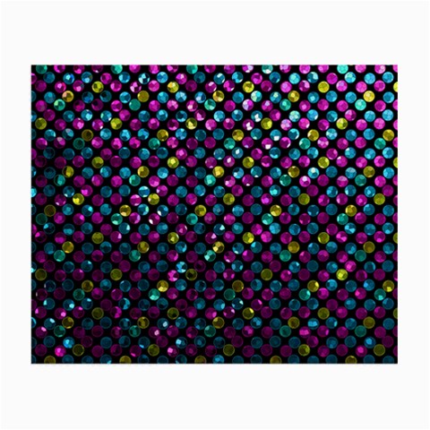 Polka Dot Sparkley Jewels 2 Glasses Cloth (Small) from ArtsNow.com Front