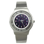 Polka Dot Sparkley Jewels 2 Stainless Steel Watch (Slim)