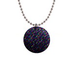 Polka Dot Sparkley Jewels 2 Button Necklace