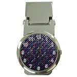 Polka Dot Sparkley Jewels 2 Money Clip with Watch