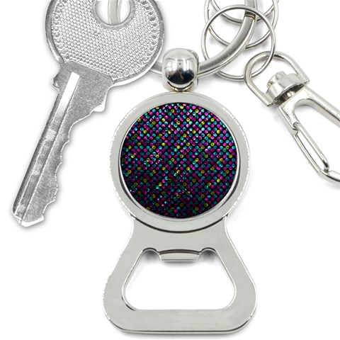 Polka Dot Sparkley Jewels 2 Bottle Opener Key Chain from ArtsNow.com Front