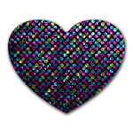 Polka Dot Sparkley Jewels 2 Mouse Pad (Heart)