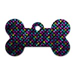 Polka Dot Sparkley Jewels 2 Dog Tag Bone (One Sided)