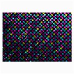 Polka Dot Sparkley Jewels 2 Glasses Cloth (Large, Two Sided)